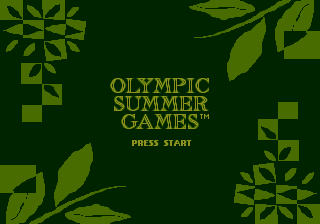Olympic Summer Games title screen for Sega Mega Drive